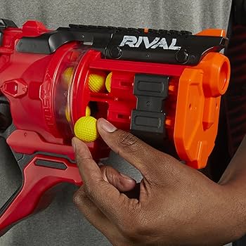 ナーフRIVAL 1500 エアソフトガン 赤黒 ナーフ RIVAL トイガン 赤/黒 ナーフRIVAL 1500 エアソフトガン